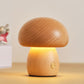 Solid Wood Mushroom Ambience Lights USB and Rechargeable Options - Light solid wood mushroom ambience light