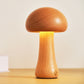 Solid Wood Mushroom Ambience Lights USB and Rechargeable Options - Light solid wood mushroom ambience light
