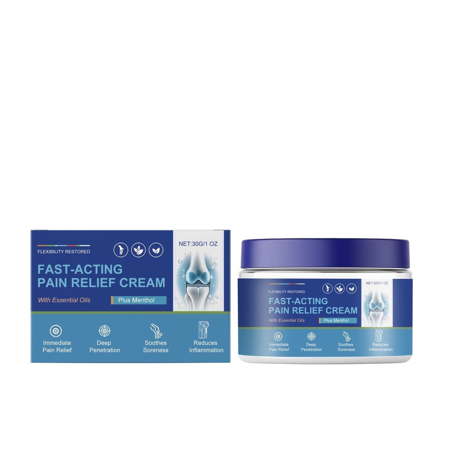 Soothing Cream with Menthol Ginger Root and Jojoba Seed Oil for Face - soothing cream