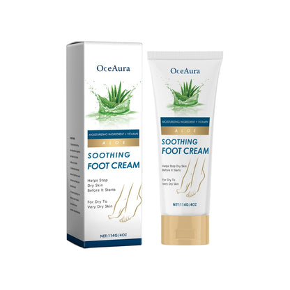 Soothing Foot Cream with Aloe Leaf Extract and Shea Butter - soothing foot cream aloe leaf extract shea butter