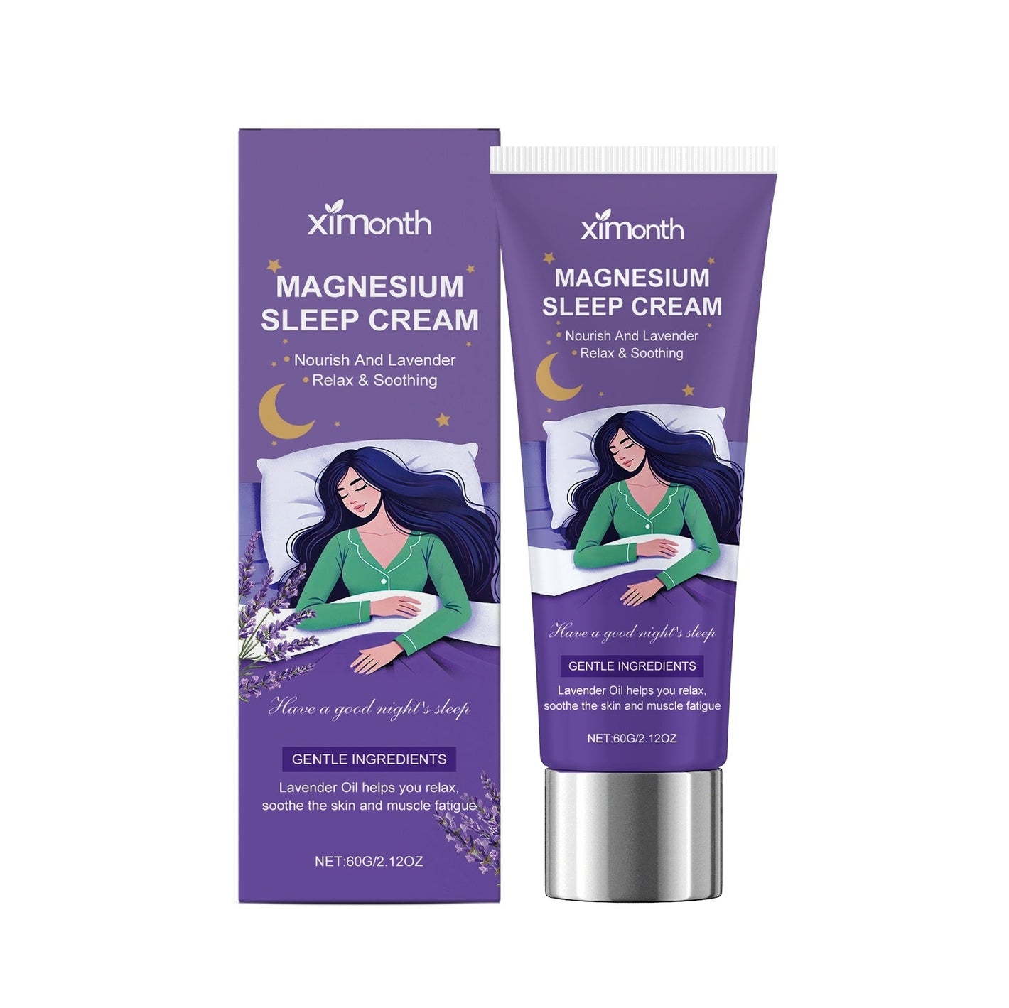 Soothing Magnesium Cream with Lavender Oil for Relaxation and Skin Comfort - soothing magnesium cream lavender oil skin