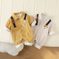 South Korea Baby Autumn Clothing Shirt Jumpsuit Handsome Baby - Double Bears Double Fashion for Handsome Babies