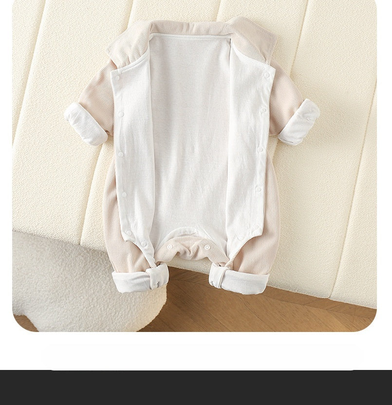 South Korea Baby Autumn Clothing Shirt Jumpsuit Handsome Baby - Double Bears Double Fashion for Handsome Babies