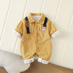 South Korea Baby Autumn Clothing Shirt Jumpsuit Handsome Baby - Double Bears Double Fashion for Handsome Babies