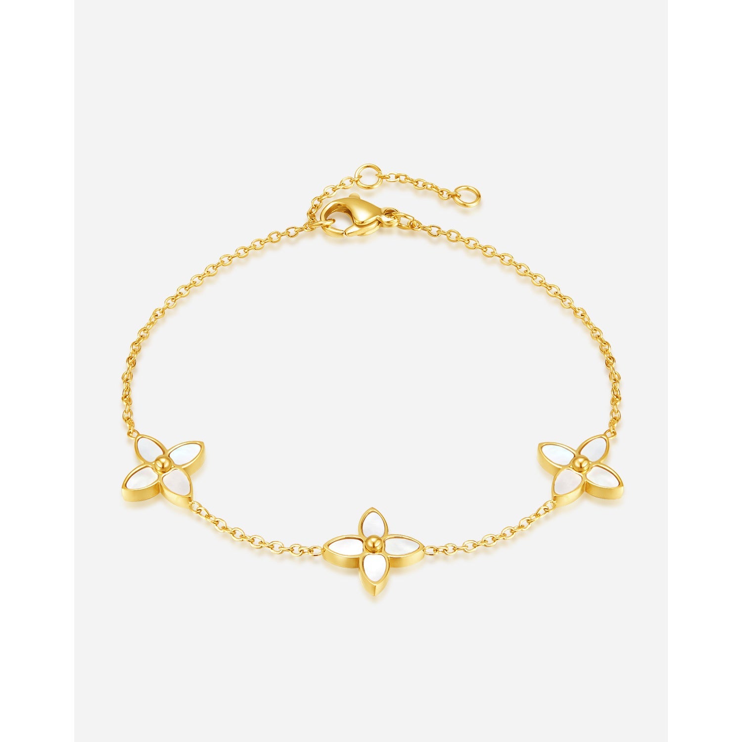 Special-interest Design All-match Clover All-match Bracelet Women - Clover All-match Bracelet for Women in Gold Steel