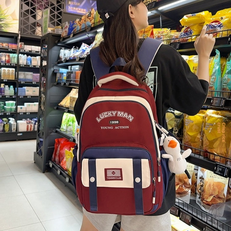 Special-interest Design Large Capacity Class Tutorial Play Backpack Good-looking All-match Backpack - Backpack