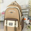 Special-interest Design Large Capacity Class Tutorial Play Backpack Good-looking All-match Backpack - Dark Khaki Cloth Color