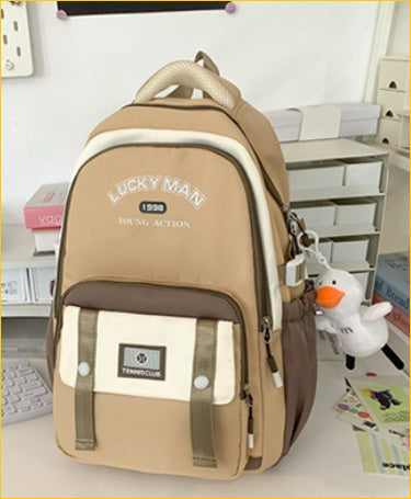 Special-interest Design Large Capacity Class Tutorial Play Backpack Good-looking All-match Backpack - Backpack