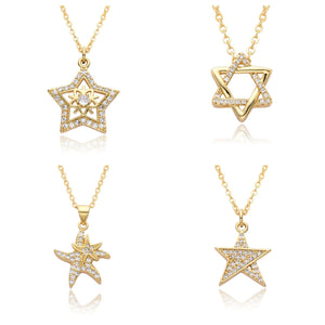 Star Necklace Copper Chain in the United States for CHF Patients - Special-Interest Design Five-Pointed united states