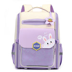 Polyester Cartoon Animal Lining for School Backpack with Waterproof Breathable Fabric - Spine Protection Kids and Blue