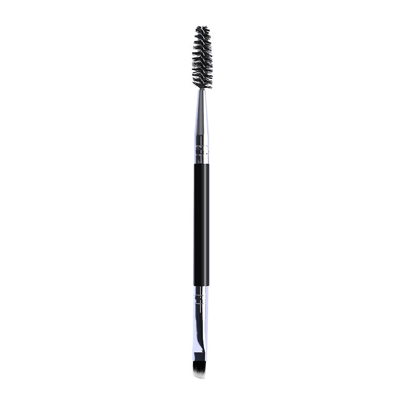 Spiral Angled Makeup Brush Set with Double-Ended Eyebrow Brushes - Teleplus spiral angled makeup double ended eyebrow