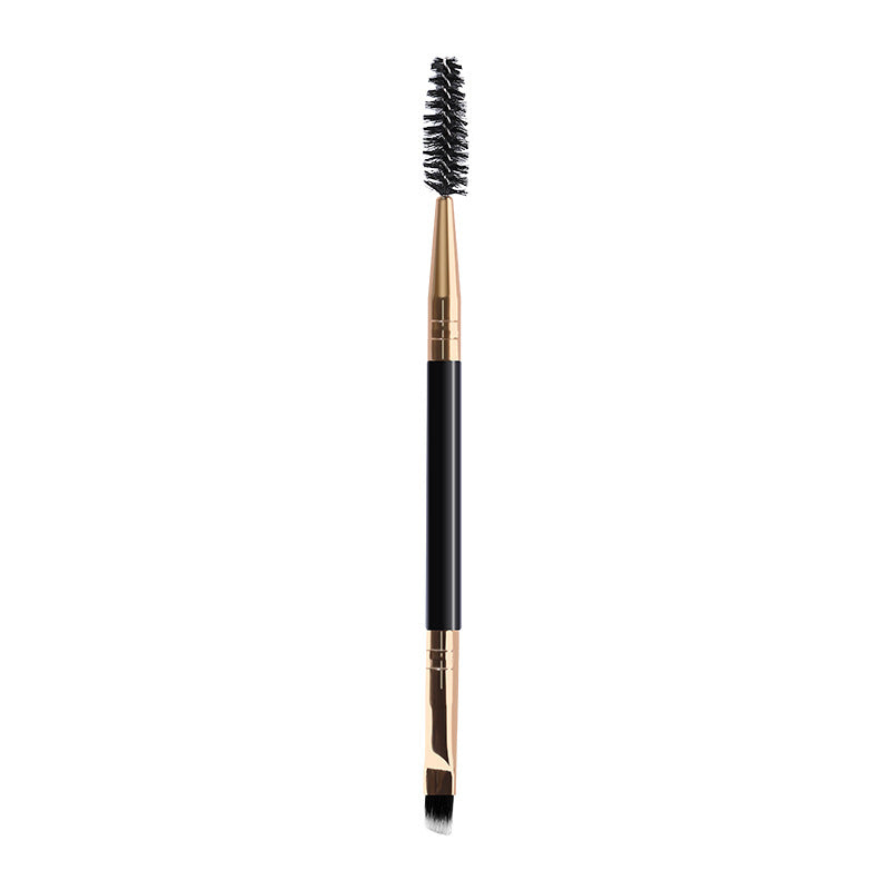 Spiral Angled Makeup Brush Set with Double-Ended Eyebrow Brushes - Teleplus spiral angled makeup double ended eyebrow