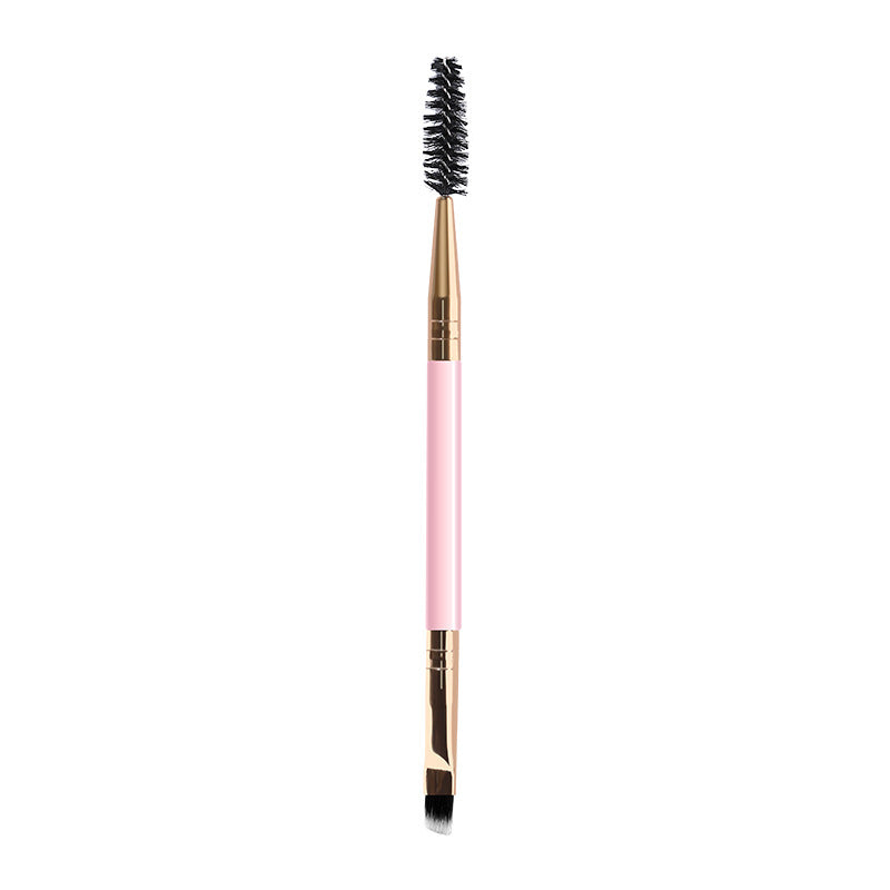 Spiral Angled Makeup Brush Set with Double-Ended Eyebrow Brushes - Teleplus spiral angled makeup double ended eyebrow