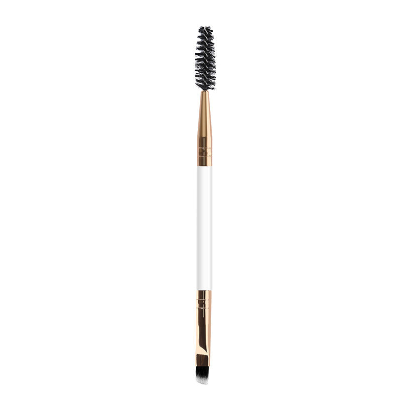 Spiral Angled Makeup Brush Set with Double-Ended Eyebrow Brushes - Teleplus spiral angled makeup double ended eyebrow