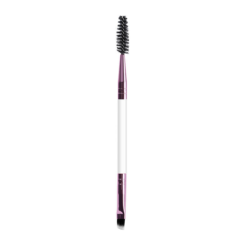 Spiral Angled Makeup Brush Set with Double-Ended Eyebrow Brushes - Teleplus spiral angled makeup double ended eyebrow