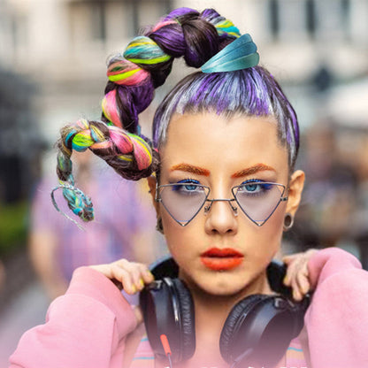 Spiral Lock Colored Dreadlocks in Ethnic Rayon Tie-Dye Styles - Teleplus spiral lock colored dreadlocks bendable