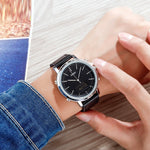 Spiral Sports Crown Leather Watch with Rose Gold Shell and Pin Buckle Male - for Stylish Time Travelers spiral sports