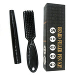 Fork Head Beard Grooming Kit with Filling Pen and Comb - Four for Fuzzy Fun fork head beard filling pen four