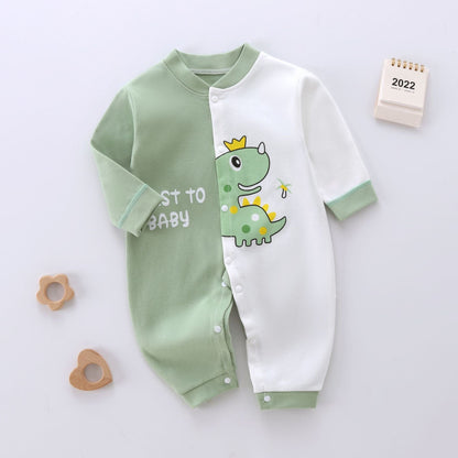 Spring And Autumn Baby Jumpsuit Pure Cotton Rompers - Spring And Autumn Baby Jumpsuit Pure Cotton Romper