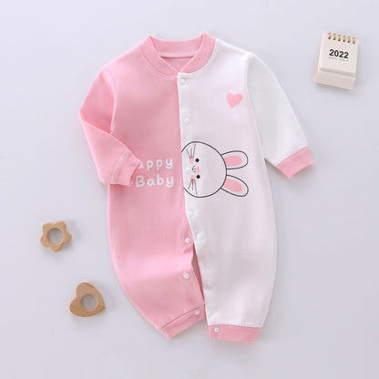 Spring And Autumn Baby Jumpsuit Pure Cotton Rompers - Spring And Autumn Baby Jumpsuit Pure Cotton Romper