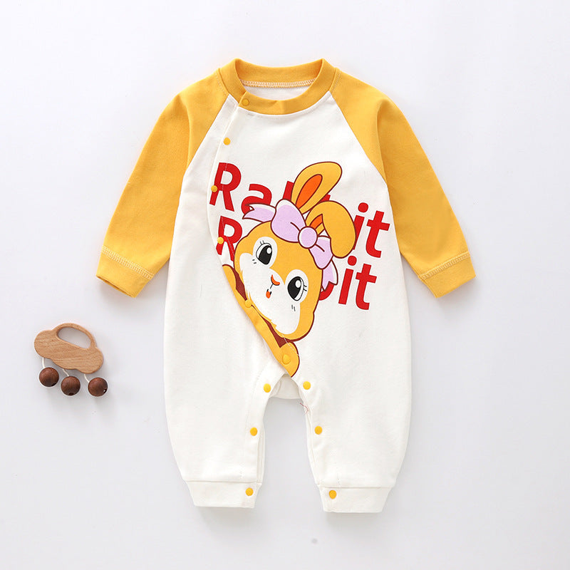 Spring And Autumn Baby Jumpsuit Pure Cotton Rompers - Spring And Autumn Baby Jumpsuit Pure Cotton Romper