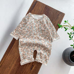 Spring And Autumn Baby Romper Floral Long Sleeve Jumpsuit - Climb in Style with Our Floral Long Climbing Romper