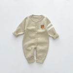 Spring And Autumn Bear Series Knitted Jumpsuit - Cuddle Up in the Spring And Autumn Bear Jumpsuit