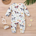 Spring And Autumn Leisure Infant Toddler Multicolor Animal Jumpsuit - Beast Mode in Comfy Jumpsuits for Tiny Humans