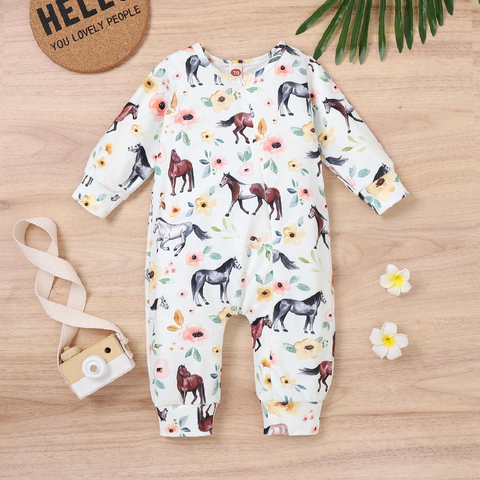 Spring And Autumn Leisure Infant Toddler Multicolor Animal Jumpsuit - Beast Mode in Comfy Jumpsuits for Tiny Humans