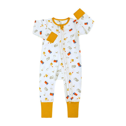 Spring And Autumn Long Sleeve Cotton Baby Jumpsuit Male And Female Baby Home Romper - Cotton Baby Jumpsuit for Stylish