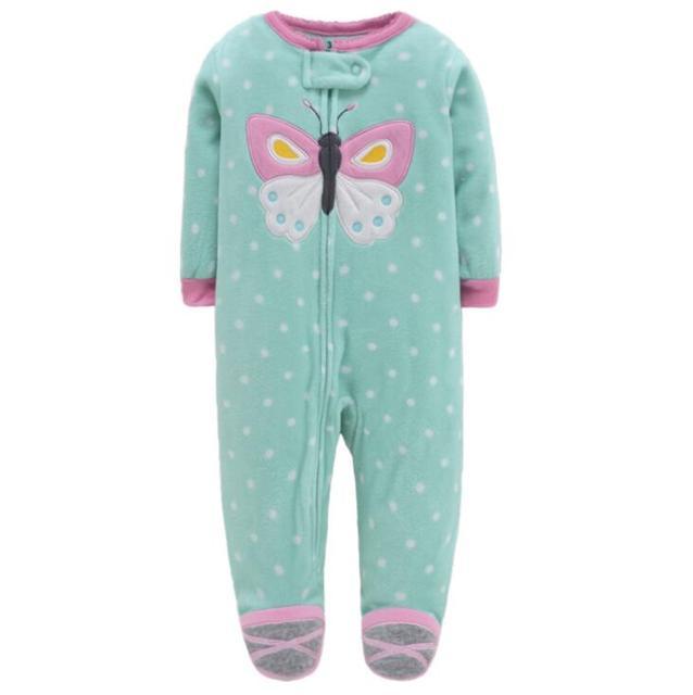 Spring Baby Girl Clothes Kids Soft Fleece Rompers Kids - Spring Fling Fleece Rompers for Tiny Fashionistas