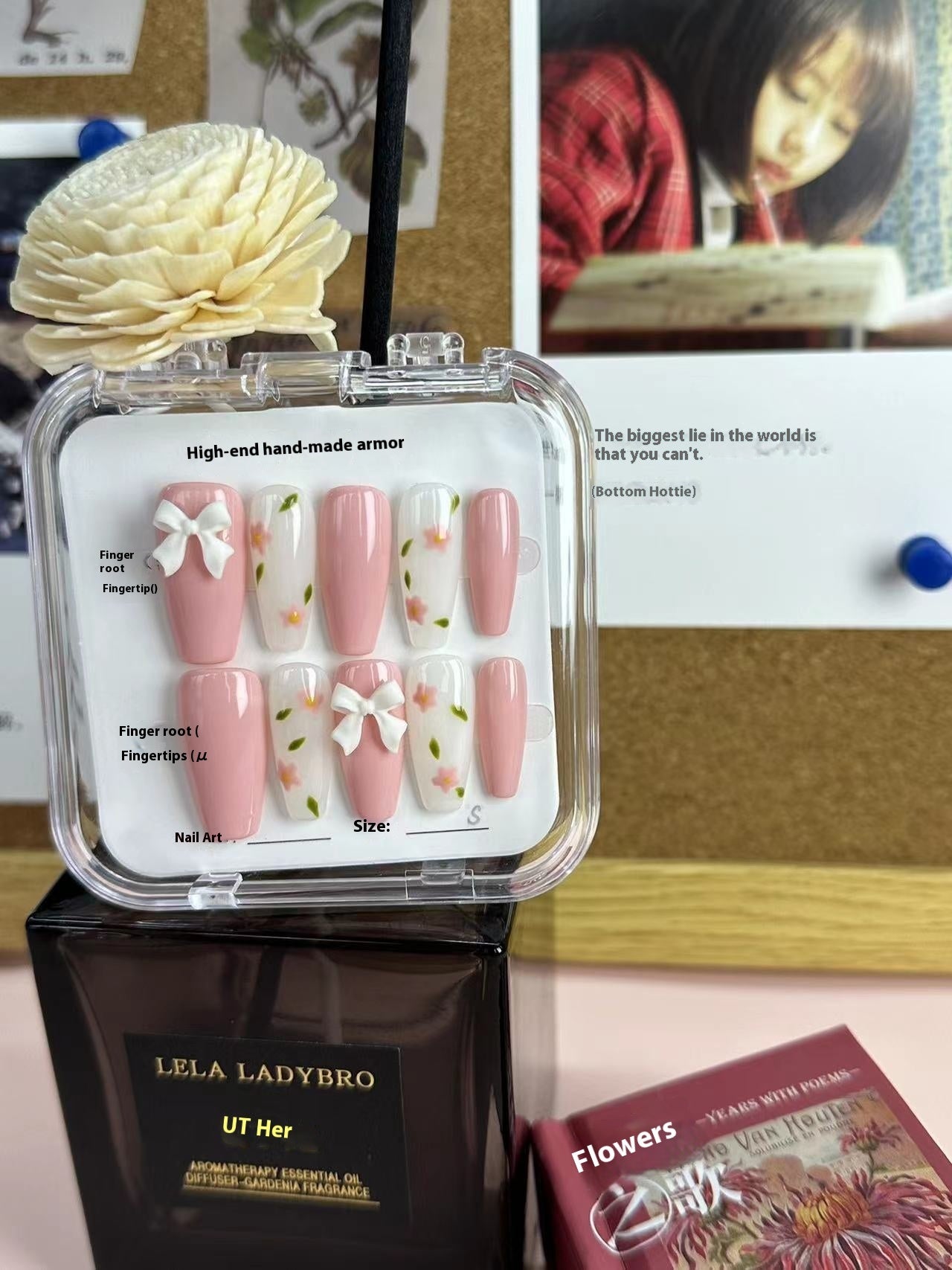 Spring Pig Bow Manicure Handmade Wear for Cute and Sweet Ladies - Teleplus bow manicure handmade wear spring pig