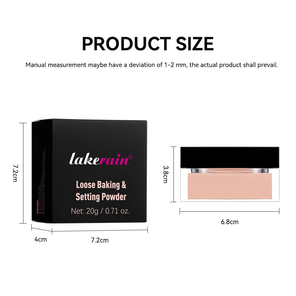 Square Box Finishing Loose Powder for Universal Skin Colors - square box finishing loose powder skin color