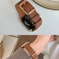 Square Buckle Small Waist Thin Lychee Leather Strap - Thin Lychee Leather Strap for Apple Watch 38-44mm