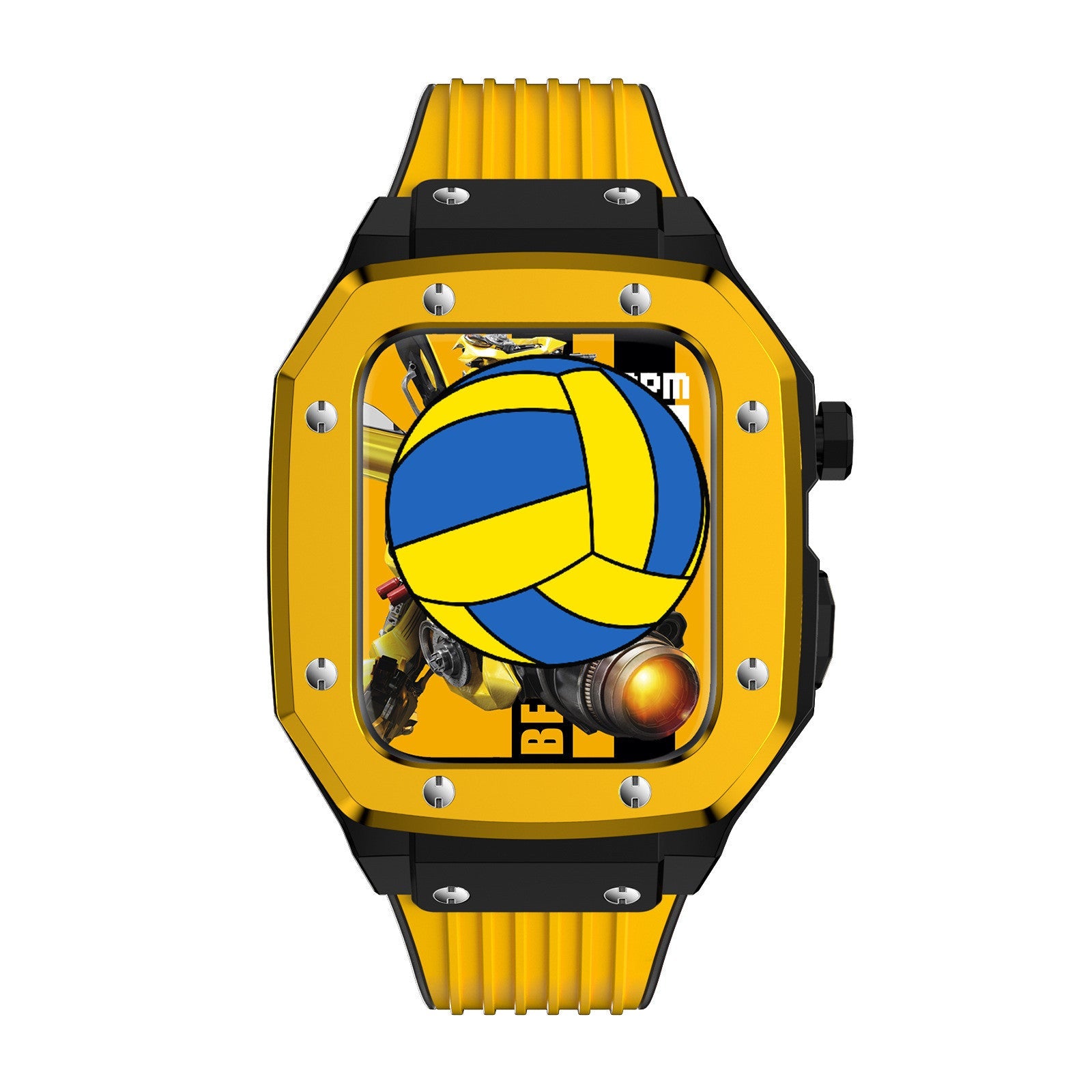 Stainless Steel Case for iWatch Compatible with Silicone Smart Watch Bands - Teleplus smart watch stainless steel case