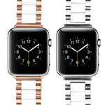 Stainless Steel Ceramic Watch Band for Apple with Precision Connectors - Teleplus ceramic strap stainless steel