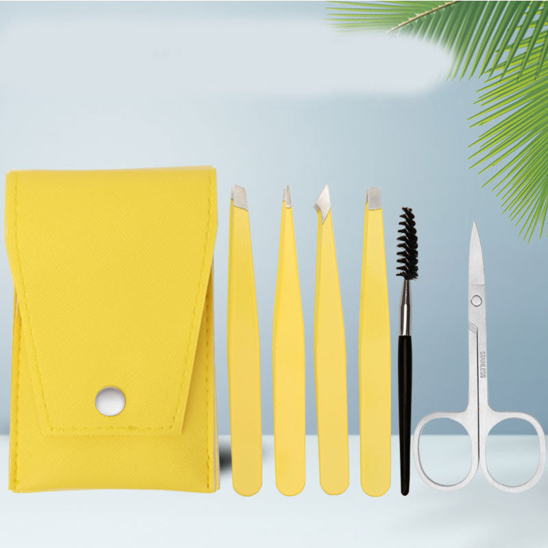 Stainless Steel Clip for False Eyelashes and Eyebrow Trimming Set in Multiple Colors - Flawless Fun stainless steel