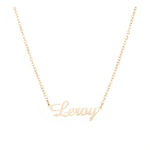 Stainless Steel Electroplated Necklace 45 + 5cm for United States shoppers - Shiny Gold Name the Fancy You united