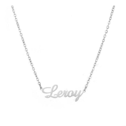 Stainless Steel Electroplated Necklace 45 + 5cm for United States shoppers - Shiny Gold Name the Fancy You united