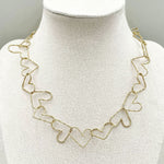 Stainless Steel Electroplating Chain Necklace for Men Women in the United States - Shiny Hearts Made of Love Magic