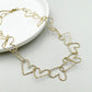 Stainless Steel Electroplating Chain Necklace for Men Women in the United States - Shiny Hearts Made of Love Magic