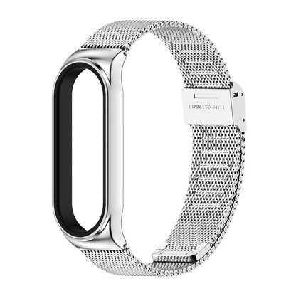 Stainless Steel Milanese Watch Strap with Buckle for Mi Band 3-6 - Teleplus stainless steel milanese buckle watch strap