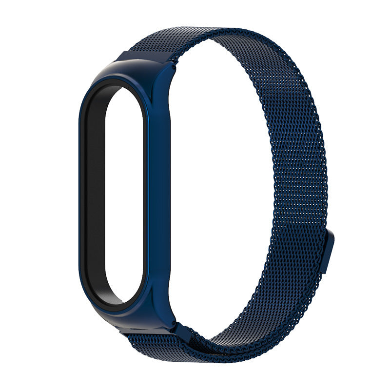 Stainless Steel Milanese Watch Strap with Buckle for Mi Band 3-6 - Teleplus stainless steel milanese buckle watch strap