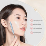 Stainless Steel Mixing Spatula for Lipstick Nail Polish and Makeup Color Samples - Teleplus stainless steel mixing