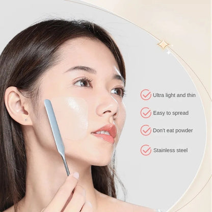 Stainless Steel Mixing Spatula for Lipstick Nail Polish and Makeup Color Samples - Teleplus stainless steel mixing