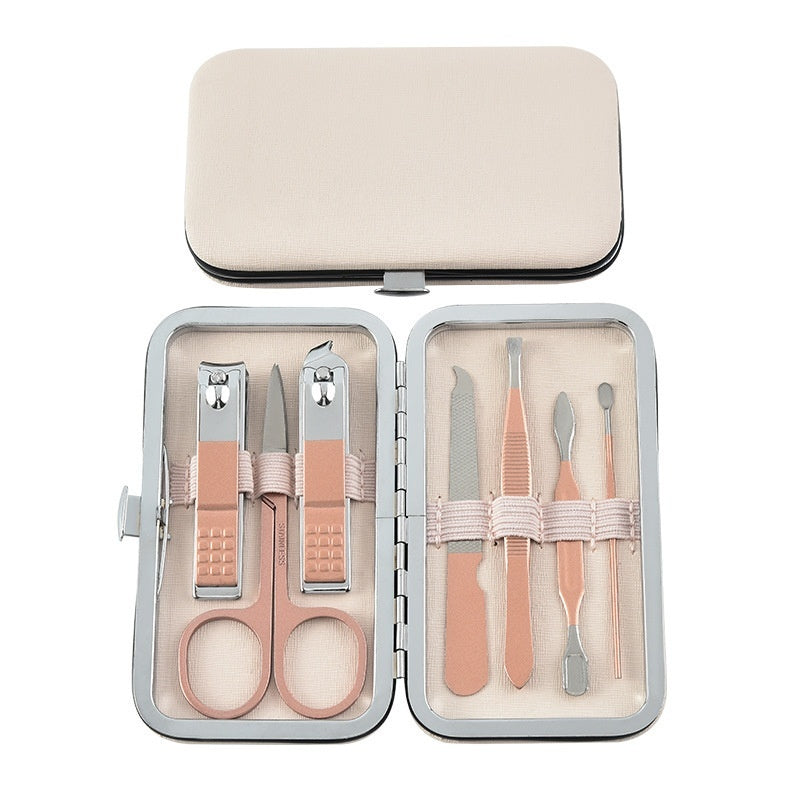 Stainless Steel Nail and Manicure Implement Clippers in Mint Green Rose Gold Sapphire Blue - Clipper Set for Implements