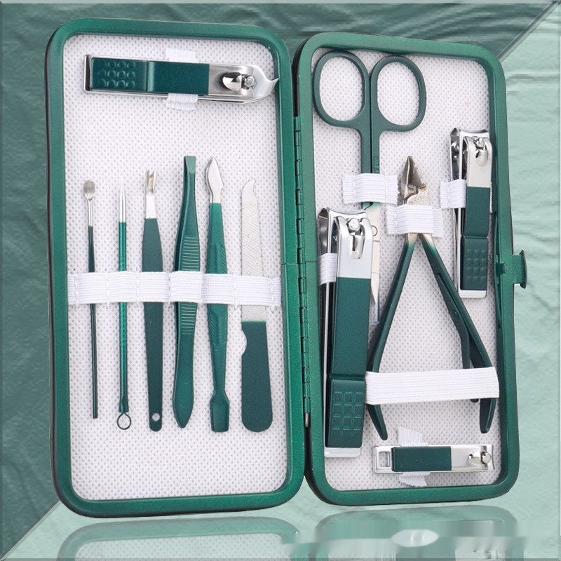 Stainless Steel Nail and Manicure Implement Clippers in Mint Green Rose Gold Sapphire Blue - Clipper Set for Implements