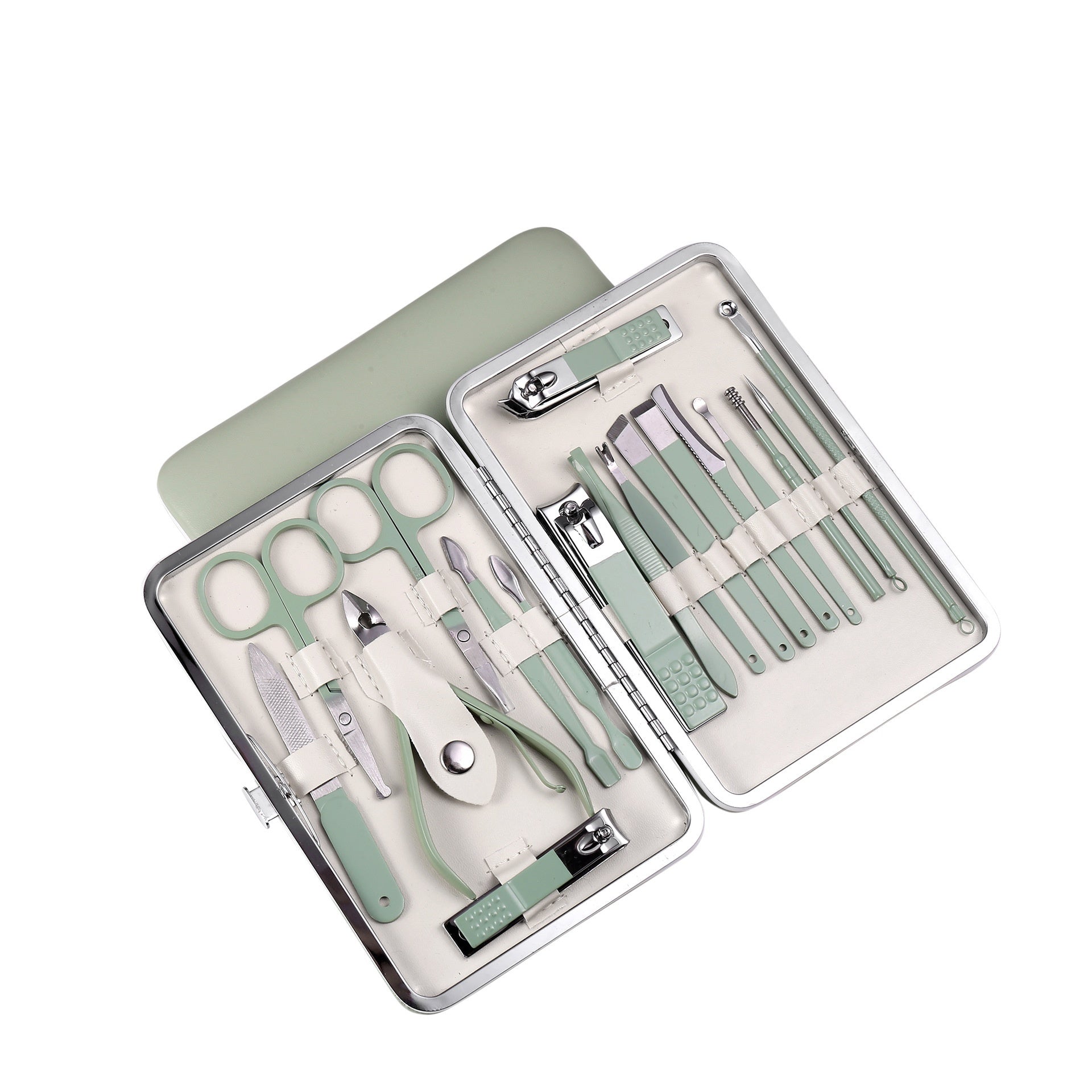 Stainless Steel Nail and Manicure Implement Clippers in Mint Green Rose Gold Sapphire Blue - Clipper Set for Implements