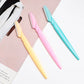 Mixed Color Eyebrow Trimming Knife Stainless Steel Round Beauty Tool - stainless steel round eyebrow trimming knife