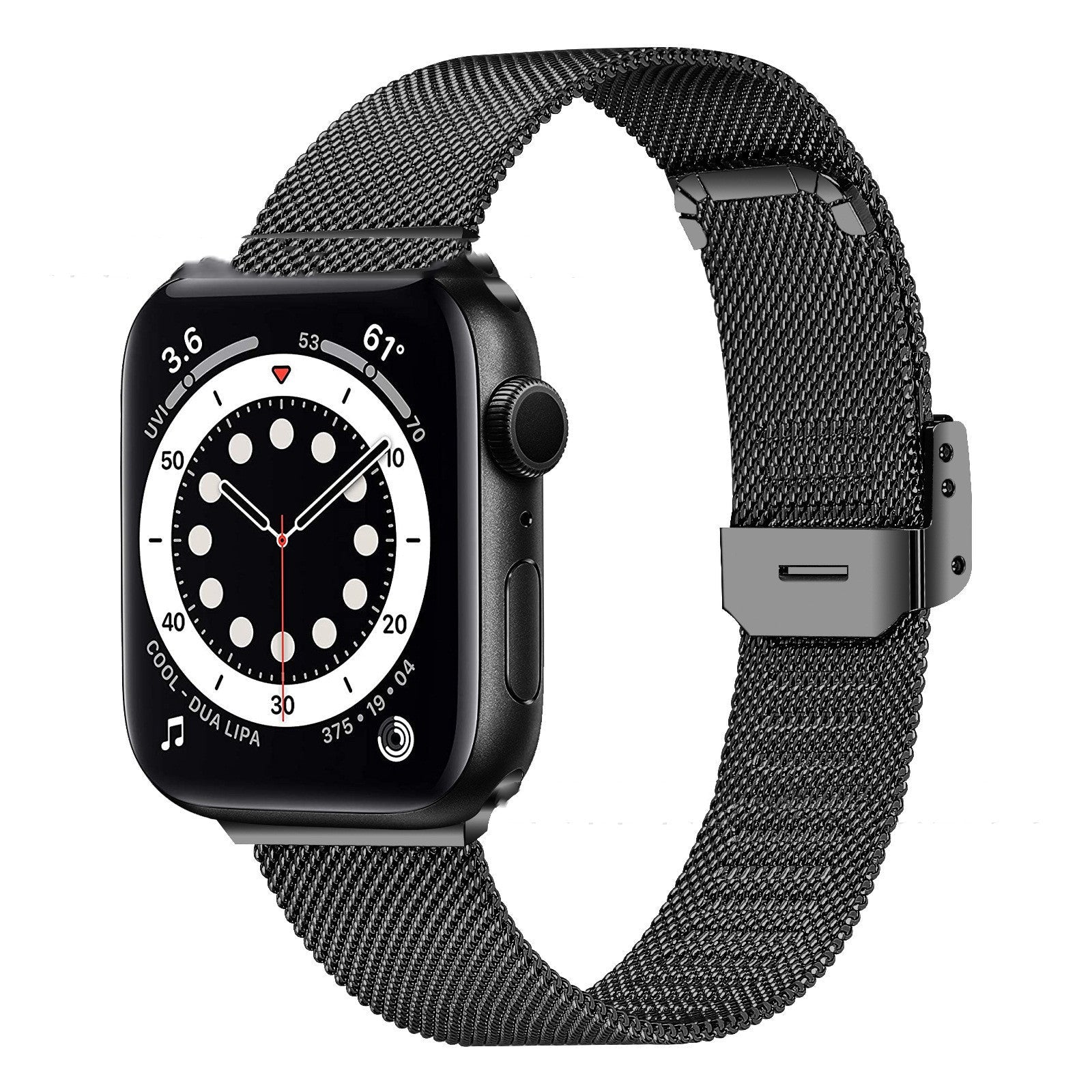 Stainless Steel Smart Metal Watch Strap Compatible with Apple Models - Teleplus for watch strap smart metal waist